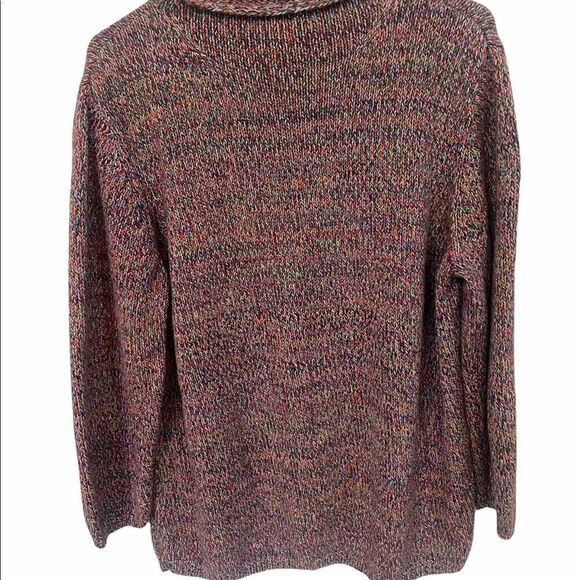 Liz Claiborne Women’s Multicolored Mock Turtle Neck Sweater - Picture 5 of 16